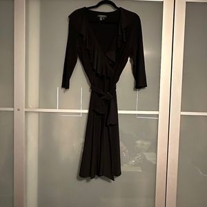 Lauren by Ralph Lauren Black Size 10 Wrap Dress